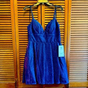 NWT BDarlin juniors sparkly special occasion dress, as 15-16